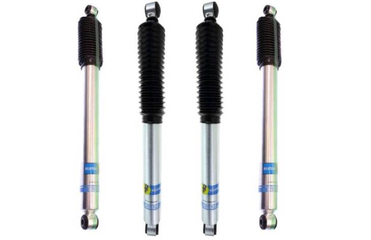 Best shocks for lifted Ford Excursion - Bilstein 5100. Adjustable for anything from 3'' to 6'' lift kits.